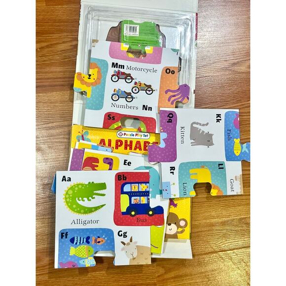 Puzzle Play Set: ALPHABET: Three Chunky Books and a Giant Jigsaw Puzzle! - Picture 3 of 3